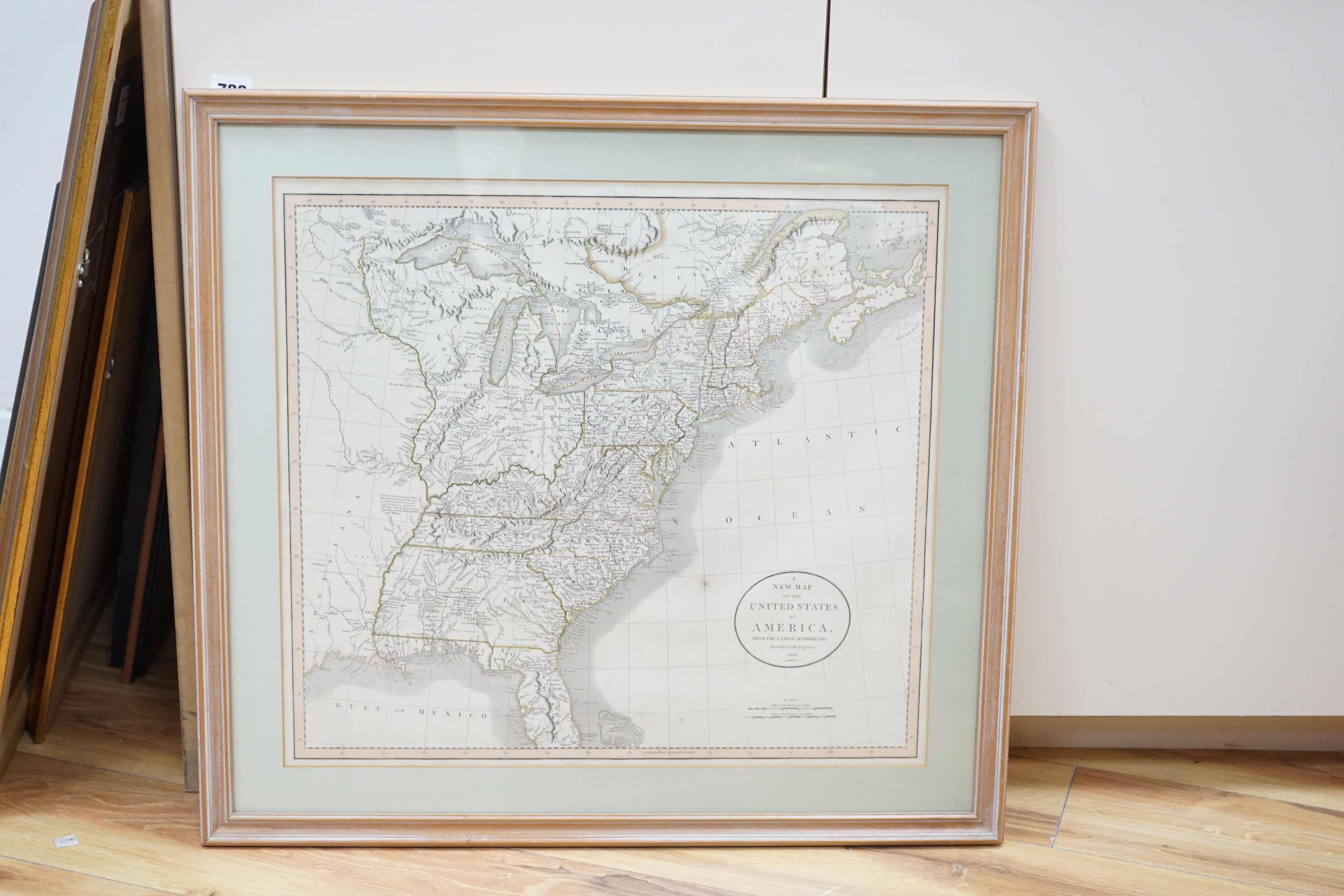 John Cary (1754-1835) A new map of the United States of America, publ. 1806, 51 x 48cm
